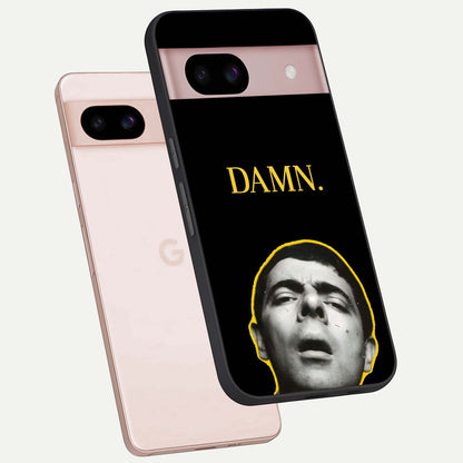  Mr Bean Damn phone case For Google Pixel 8 showing premium glass back cover with detailed artwork