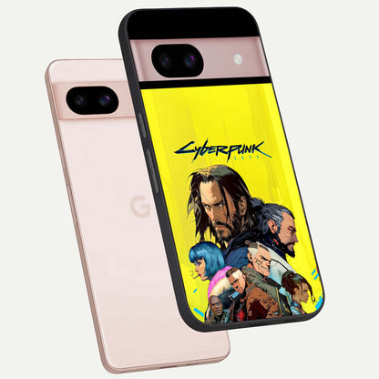  Neon Rebel Genesis phone case For Google Pixel 8 showing premium glass back cover with detailed artwork