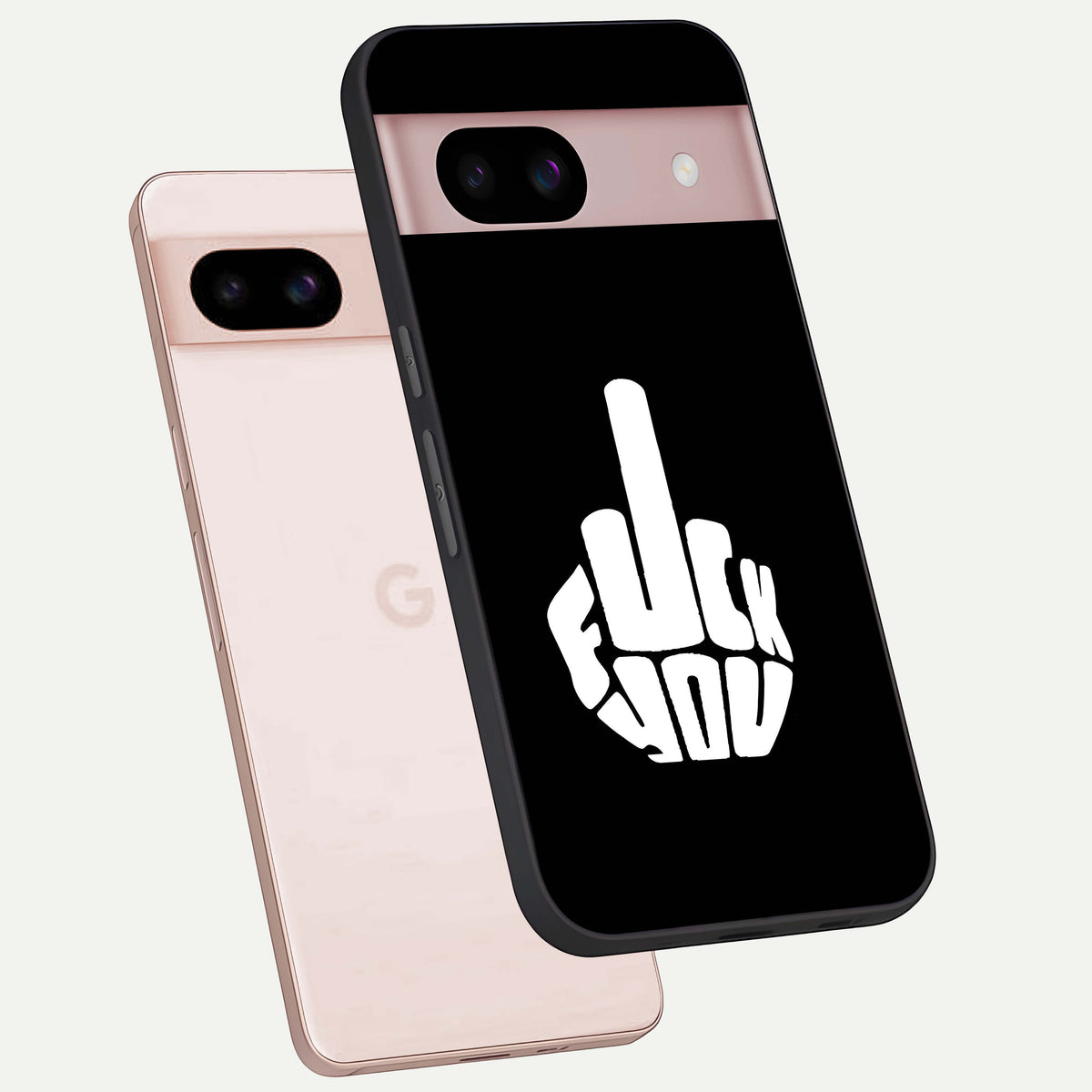  Rebel Mode On phone case For Google Pixel 8 showing premium glass back cover with detailed artwork