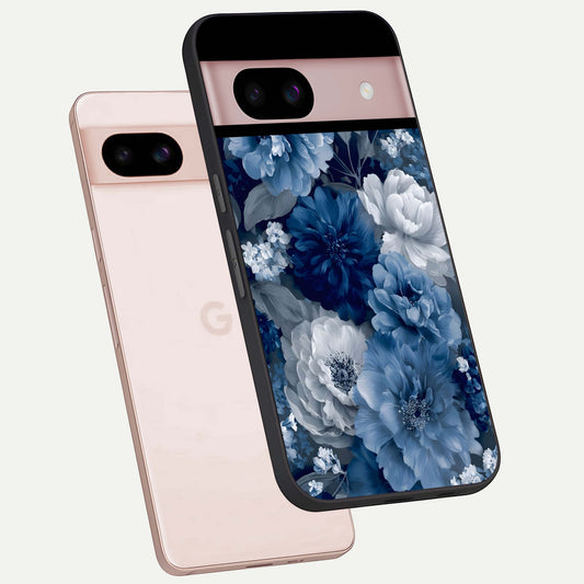  Royal Bloom Garden phone case For Google Pixel 8 showing premium glass back cover with detailed artwork