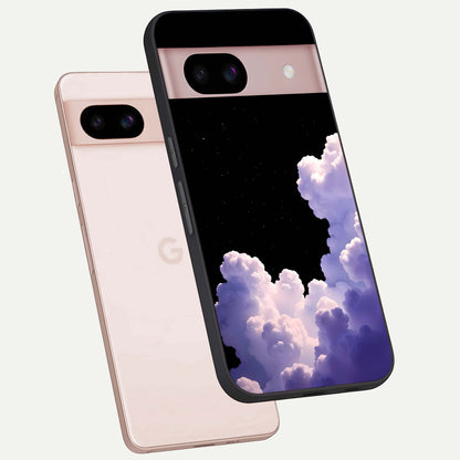  Starlit Night Whispers phone case For Google Pixel 8 showing premium glass back cover with detailed artwork