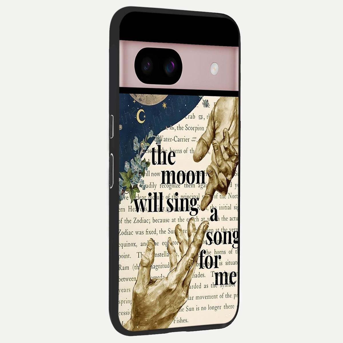  Aesthetic Divine back cover For Google Pixel 8 slim fit glass case with vibrant aesthetic design