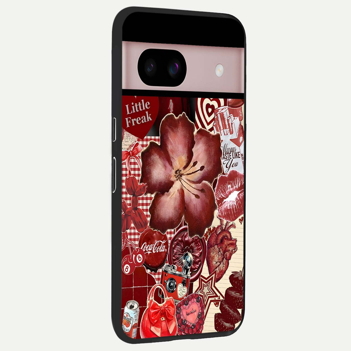  Aesthetic Little Freak back cover For Google Pixel 8 slim fit glass case with vibrant aesthetic design