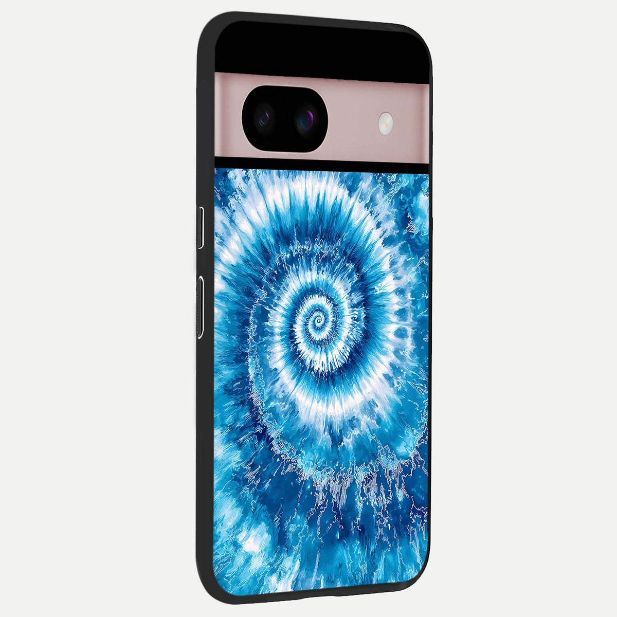  Blue Galaxy Wave back cover For Google Pixel 8 slim fit glass case with vibrant aesthetic design