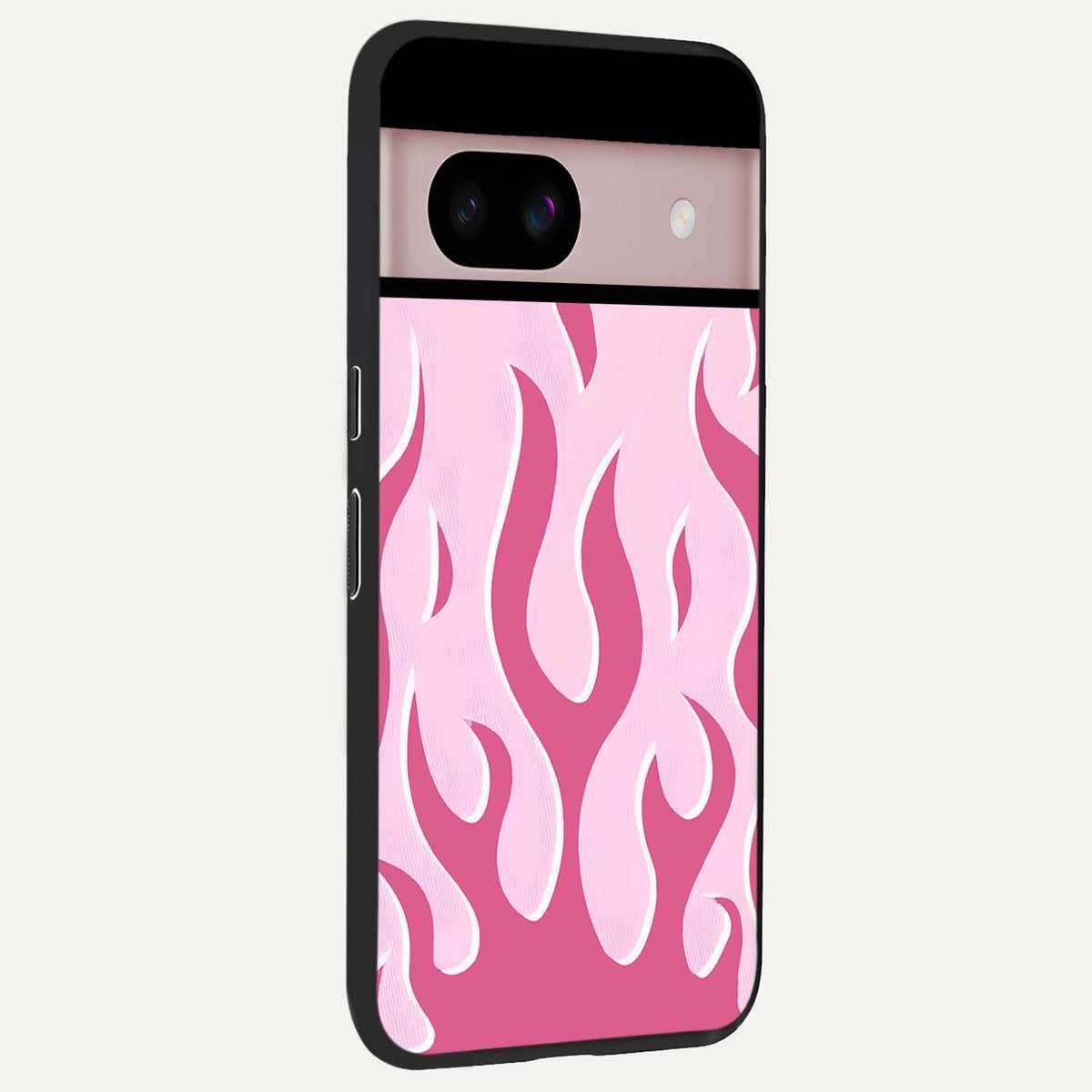  Blush Flame Energy back cover For Google Pixel 8 slim fit glass case with vibrant aesthetic design