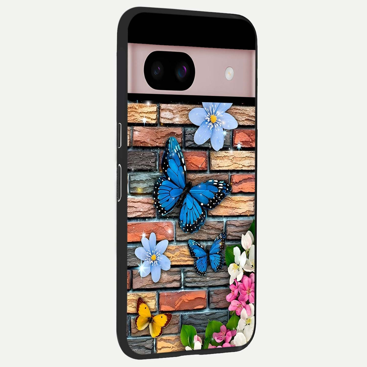  Brick Bloom Flight back cover For Google Pixel 8 slim fit glass case with vibrant aesthetic design