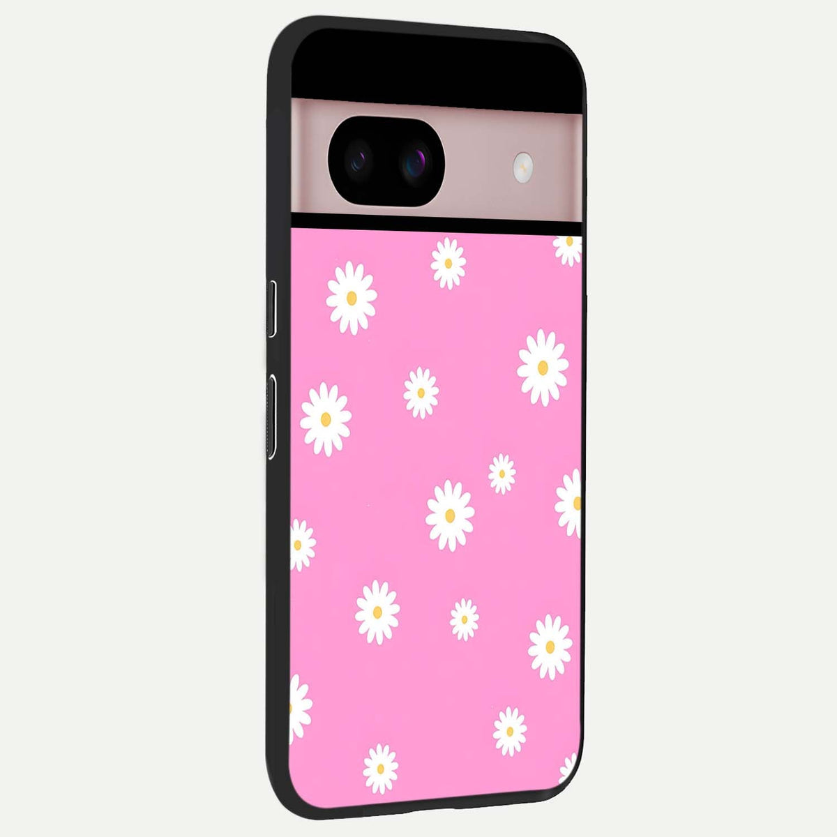  Bubblegum Daisy Pop back cover For Google Pixel 8 slim fit glass case with vibrant aesthetic design