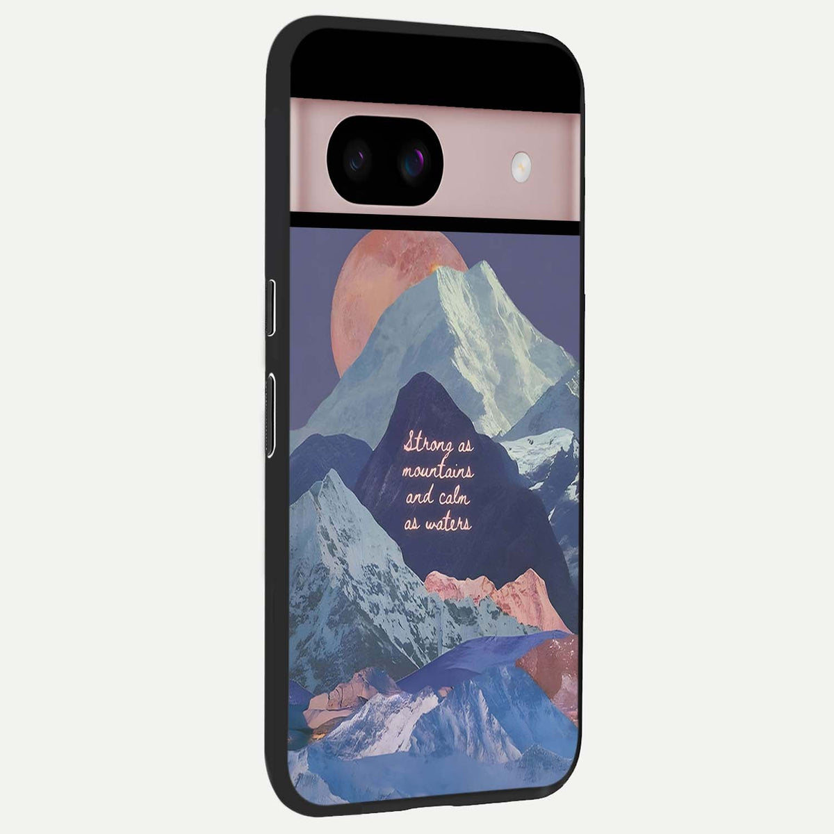  Celestial Mountain Calm back cover For Google Pixel 8 slim fit glass case with vibrant aesthetic design