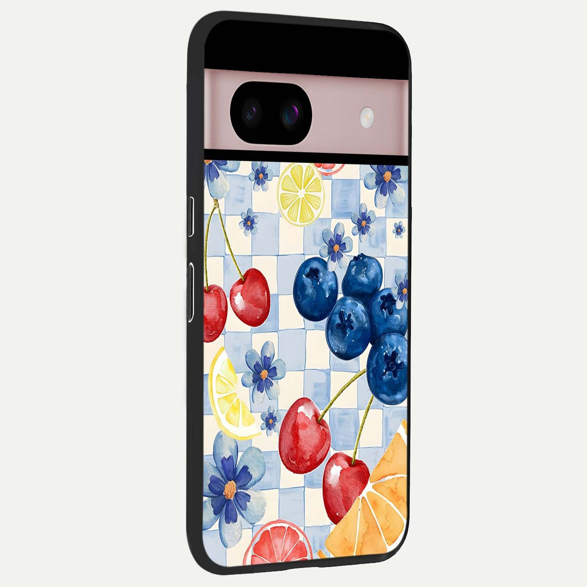  Citrus Bloom Joy back cover For Google Pixel 8 slim fit glass case with vibrant aesthetic design
