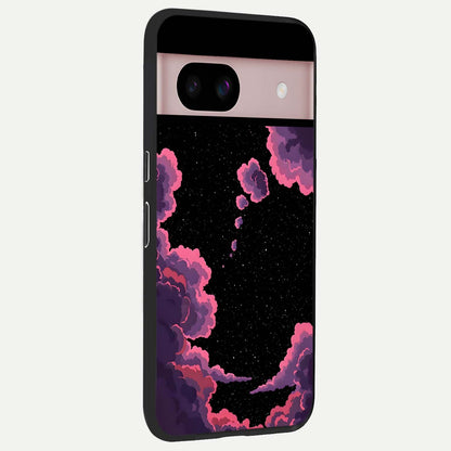  Cosmic Cloud Journey back cover For Google Pixel 8 slim fit glass case with vibrant aesthetic design