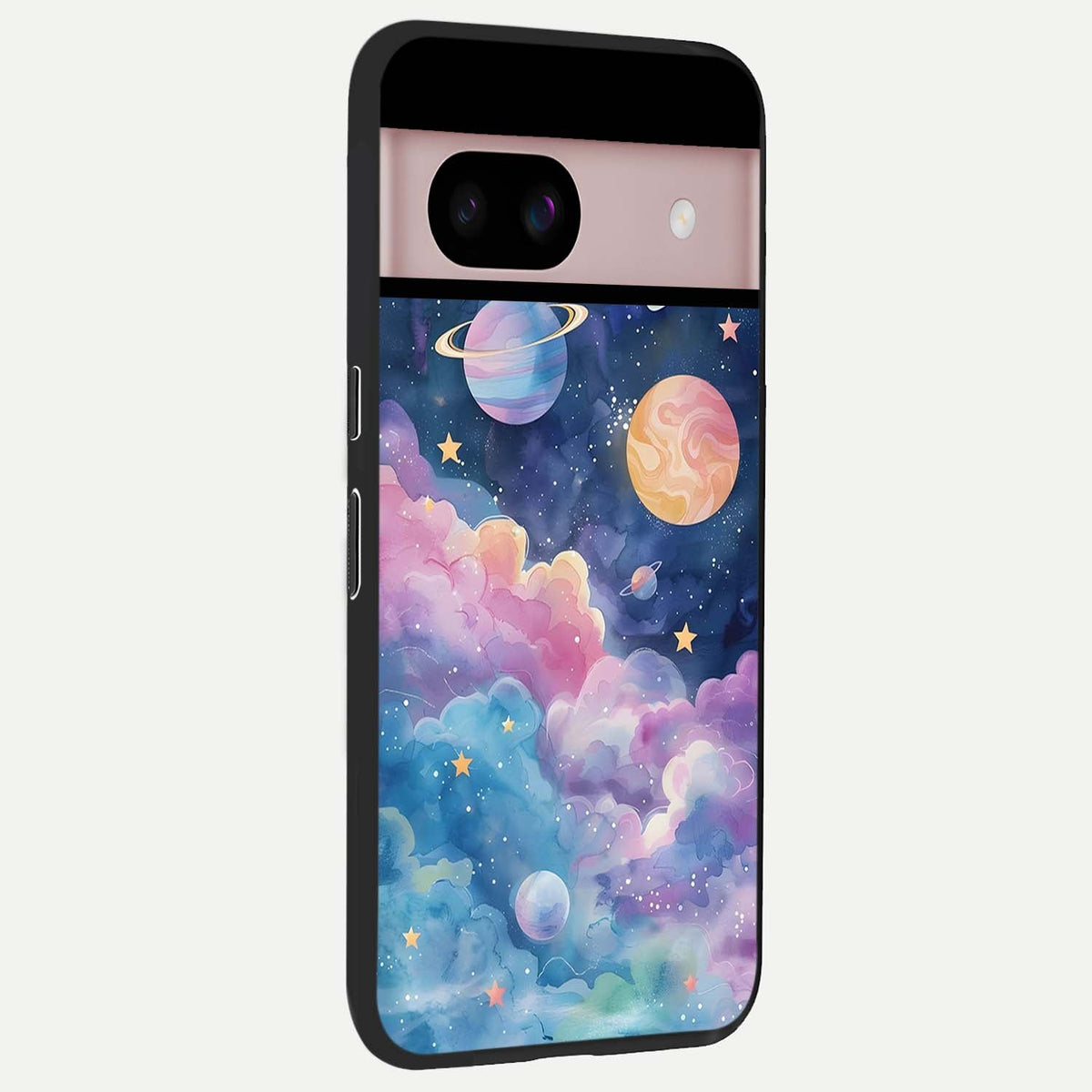  Cosmic Planet Dreams back cover For Google Pixel 8 slim fit glass case with vibrant aesthetic design