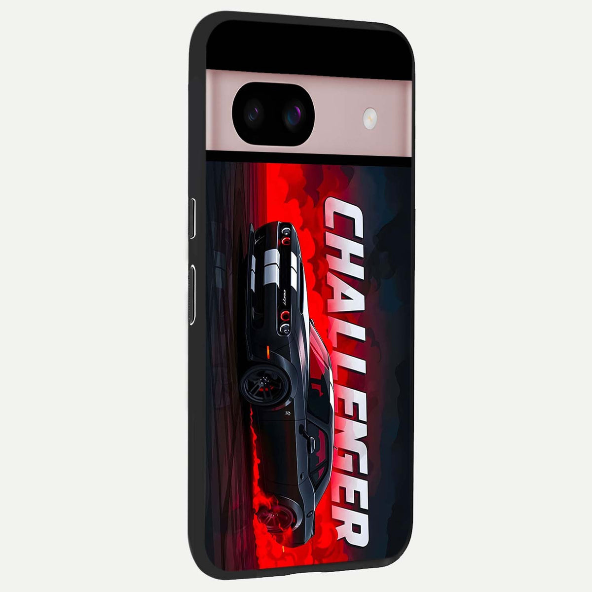  Crimson Challenger Fury back cover For Google Pixel 8 slim fit glass case with vibrant aesthetic design