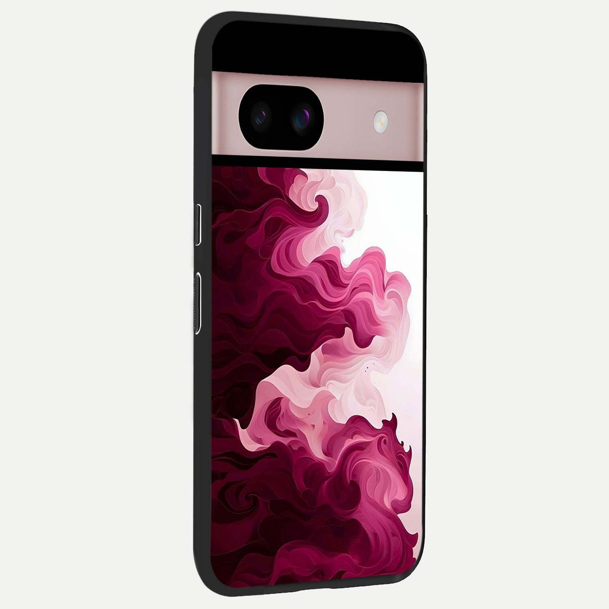  Crimson Wave Flow back cover For Google Pixel 8 slim fit glass case with vibrant aesthetic design