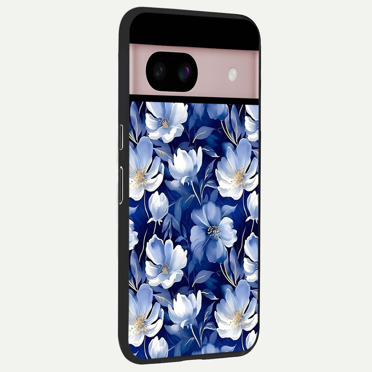  Cute Floral Patterns back cover For Google Pixel 8 slim fit glass case with vibrant aesthetic design