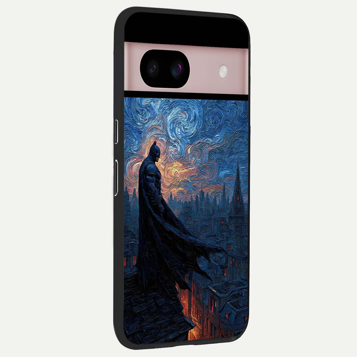  Dark Knight Dusk back cover For Google Pixel 8 slim fit glass case with vibrant aesthetic design