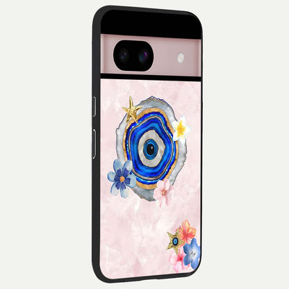  Divine Aura Bloom back cover For Google Pixel 8 slim fit glass case with vibrant aesthetic design