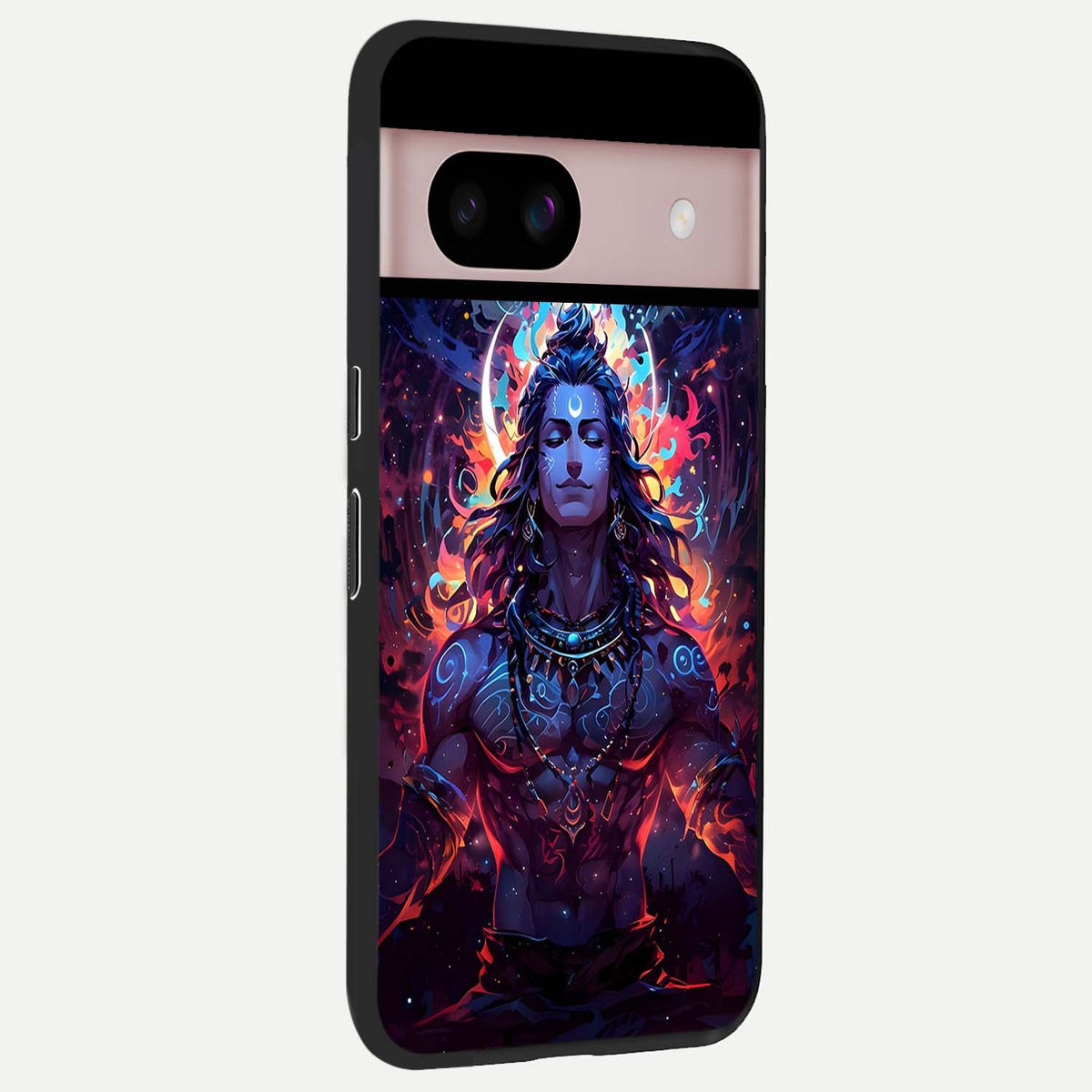  Divine Fire Shiv back cover For Google Pixel 8 slim fit glass case with vibrant aesthetic design
