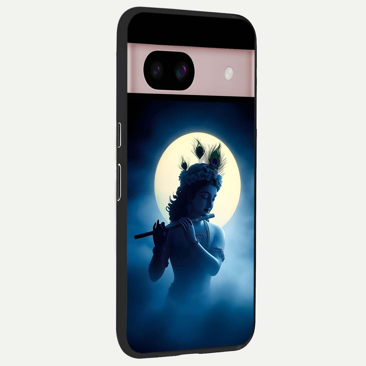  Divine Moon Flute back cover For Google Pixel 8 slim fit glass case with vibrant aesthetic design