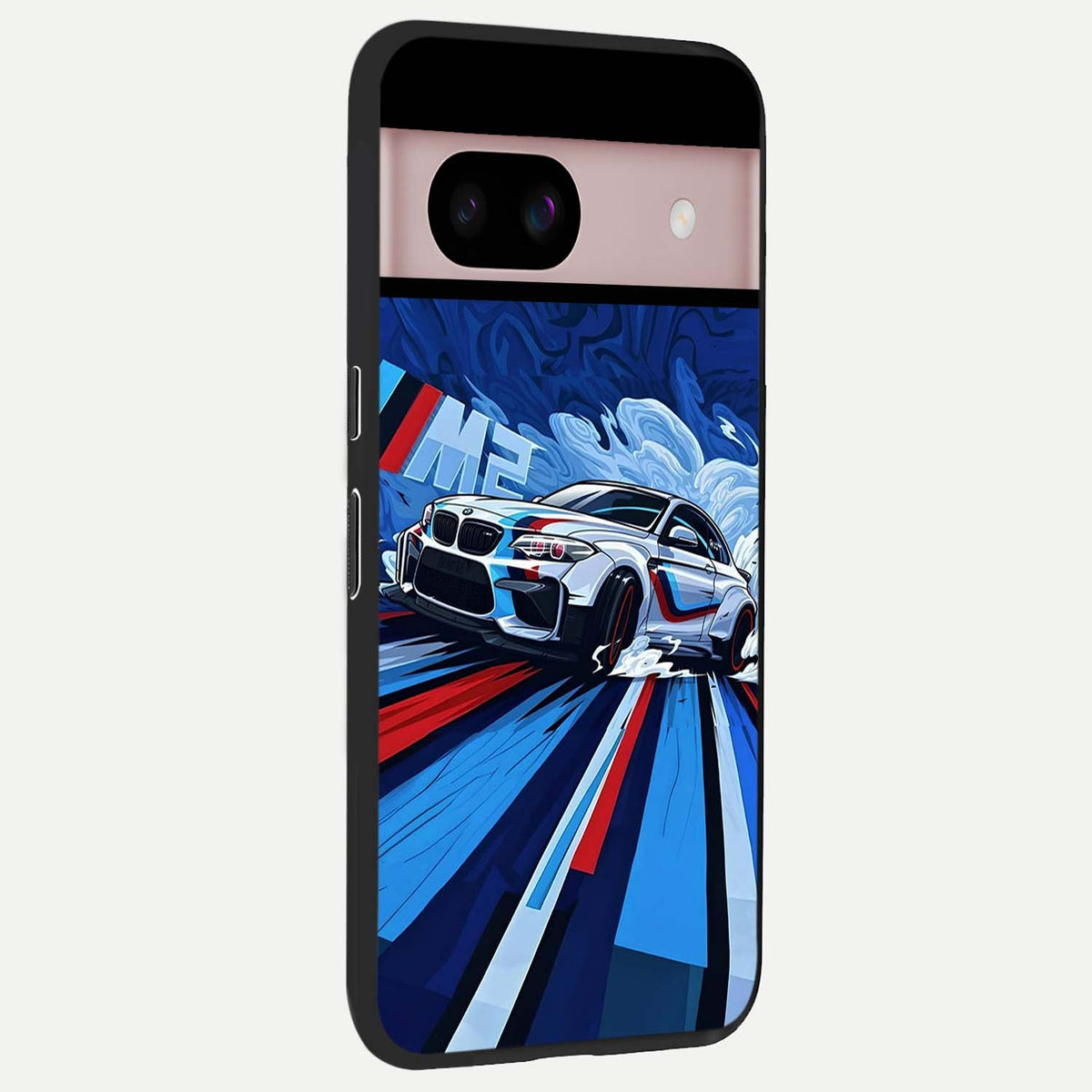  Drift Power Rush back cover For Google Pixel 8 slim fit glass case with vibrant aesthetic design