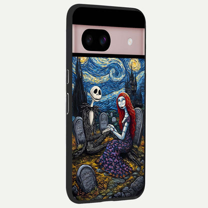  Eternal Night Love back cover For Google Pixel 8 slim fit glass case with vibrant aesthetic design