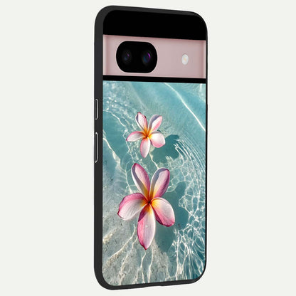  Floating Bloom Bliss back cover For Google Pixel 8 slim fit glass case with vibrant aesthetic design
