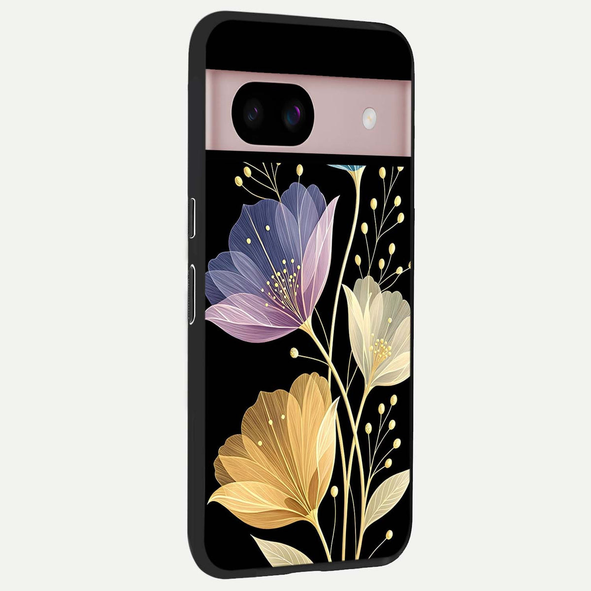  Flower Bloom Glow back cover For Google Pixel 8 slim fit glass case with vibrant aesthetic design