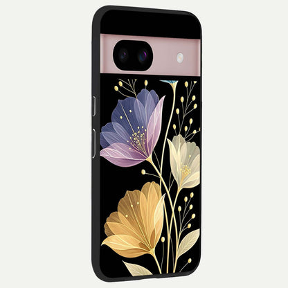  Flower Bloom Glow back cover For Google Pixel 8 slim fit glass case with vibrant aesthetic design