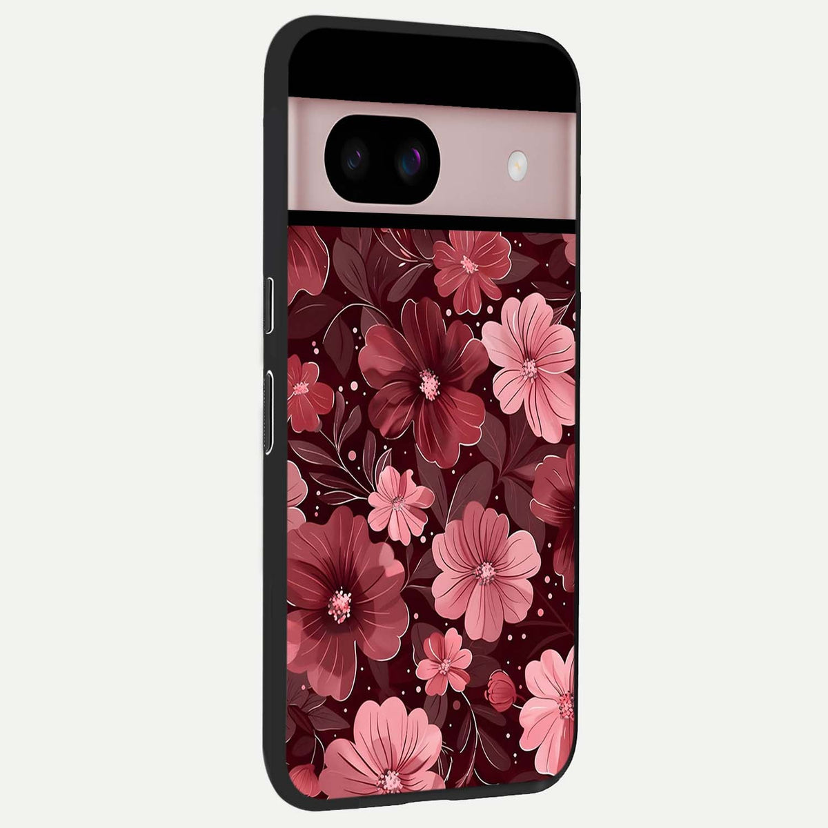 Flower Blush Bloom back cover For Google Pixel 8 slim fit glass case with vibrant aesthetic design