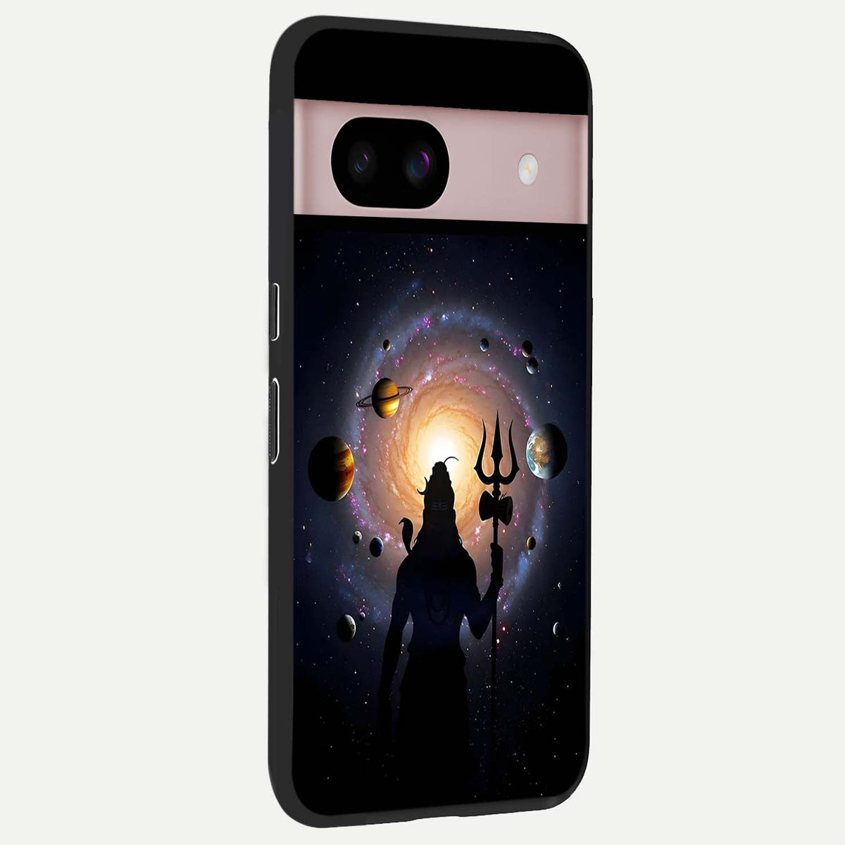  Galactic Shiva Vision back cover For Google Pixel 8 slim fit glass case with vibrant aesthetic design