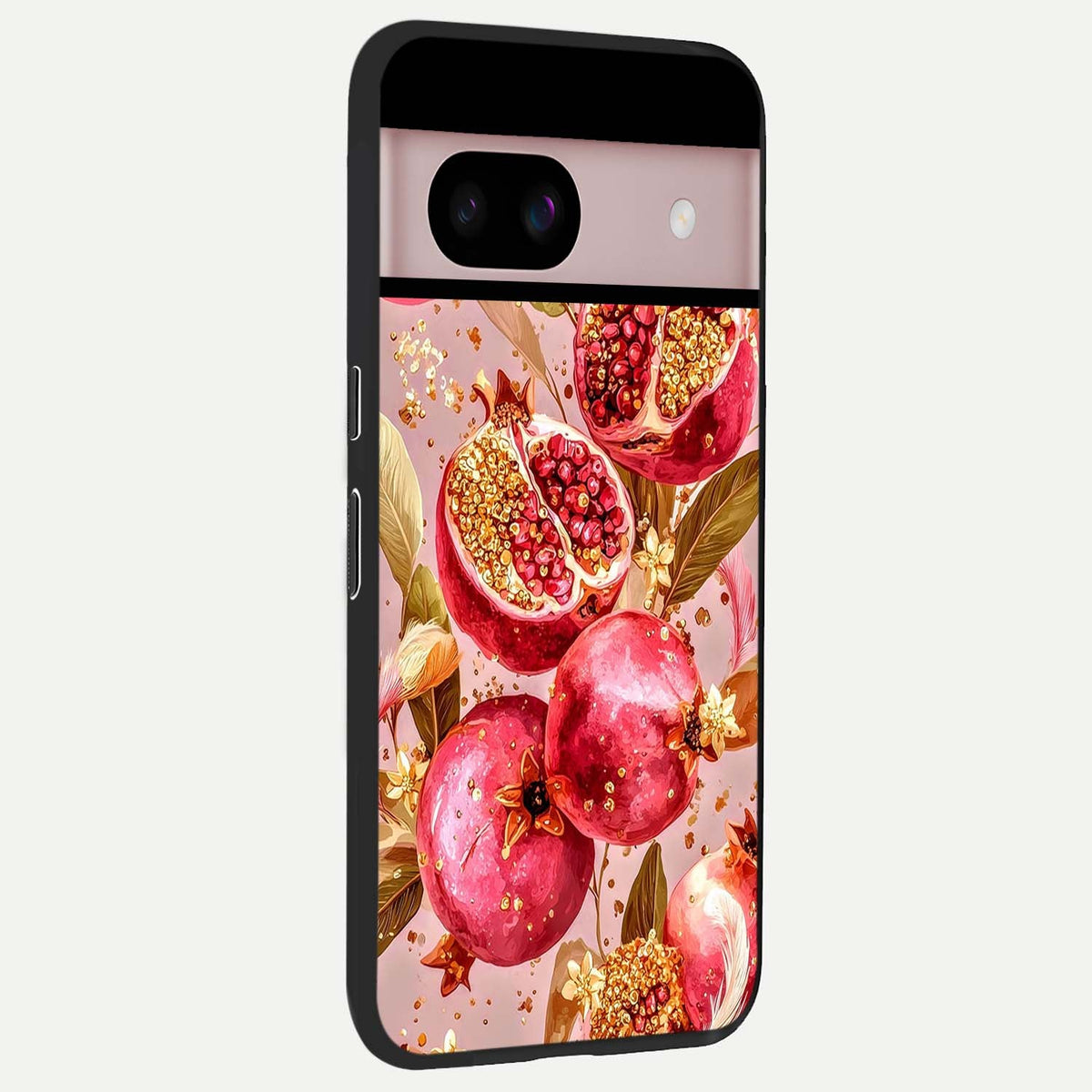  Golden Bloom Glow back cover For Google Pixel 8 slim fit glass case with vibrant aesthetic design