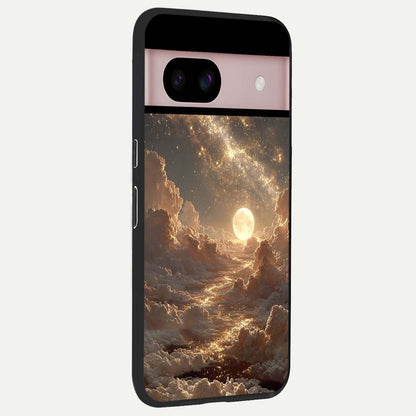  Golden Sky Dream back cover For Google Pixel 8 slim fit glass case with vibrant aesthetic design