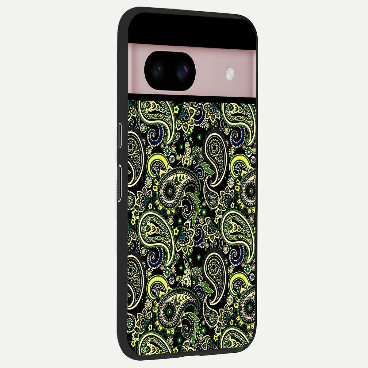  Green Lemon back cover For Google Pixel 8 slim fit glass case with vibrant aesthetic design