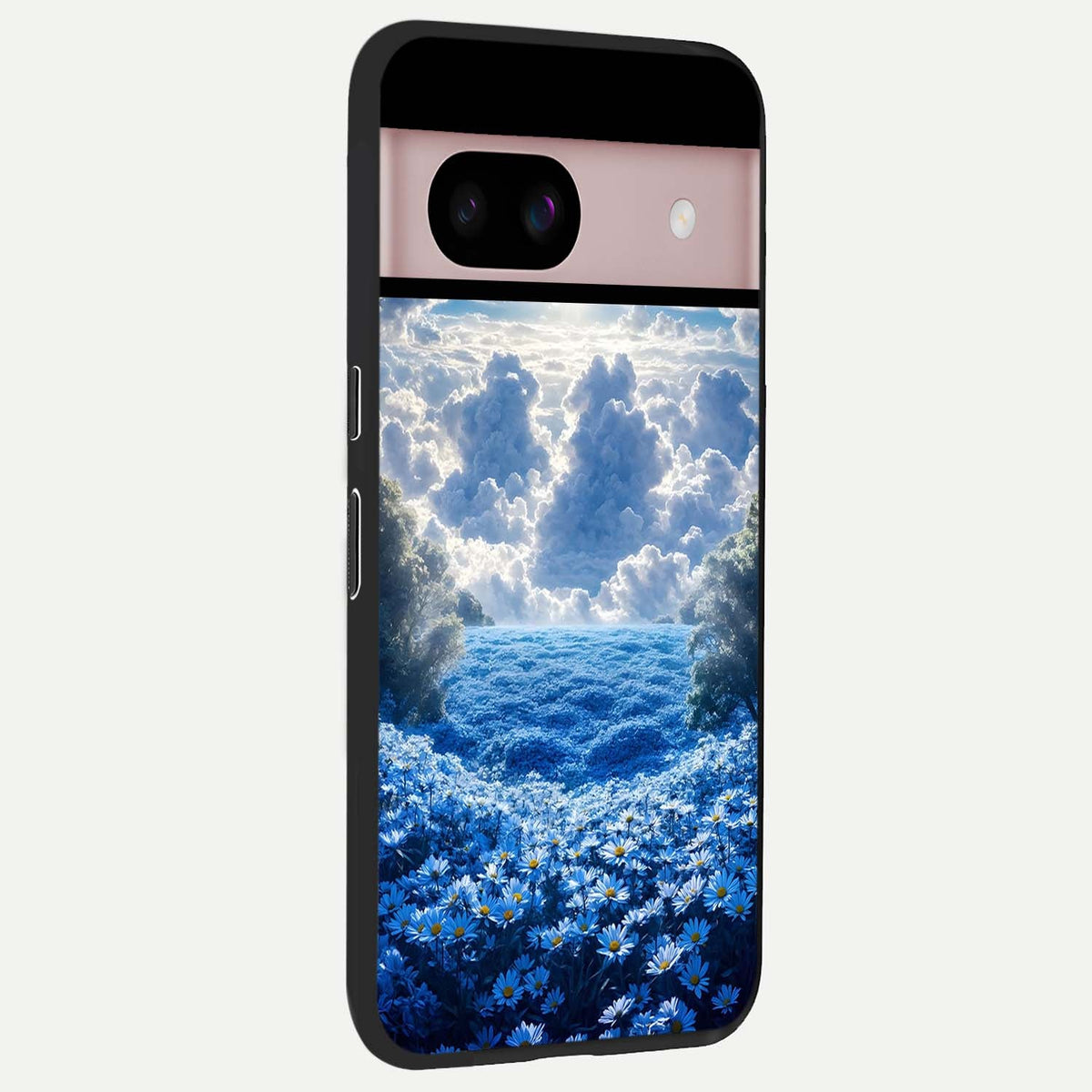  Heavenly Daisy Horizon back cover For Google Pixel 8 slim fit glass case with vibrant aesthetic design