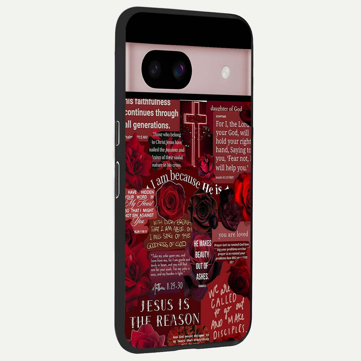  Jesus Love Heals back cover For Google Pixel 8 slim fit glass case with vibrant aesthetic design