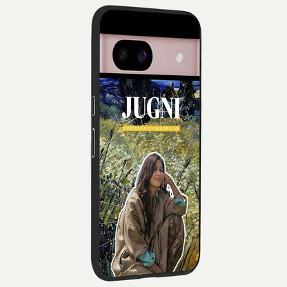  Jugni Soul Vibes back cover For Google Pixel 8 slim fit glass case with vibrant aesthetic design