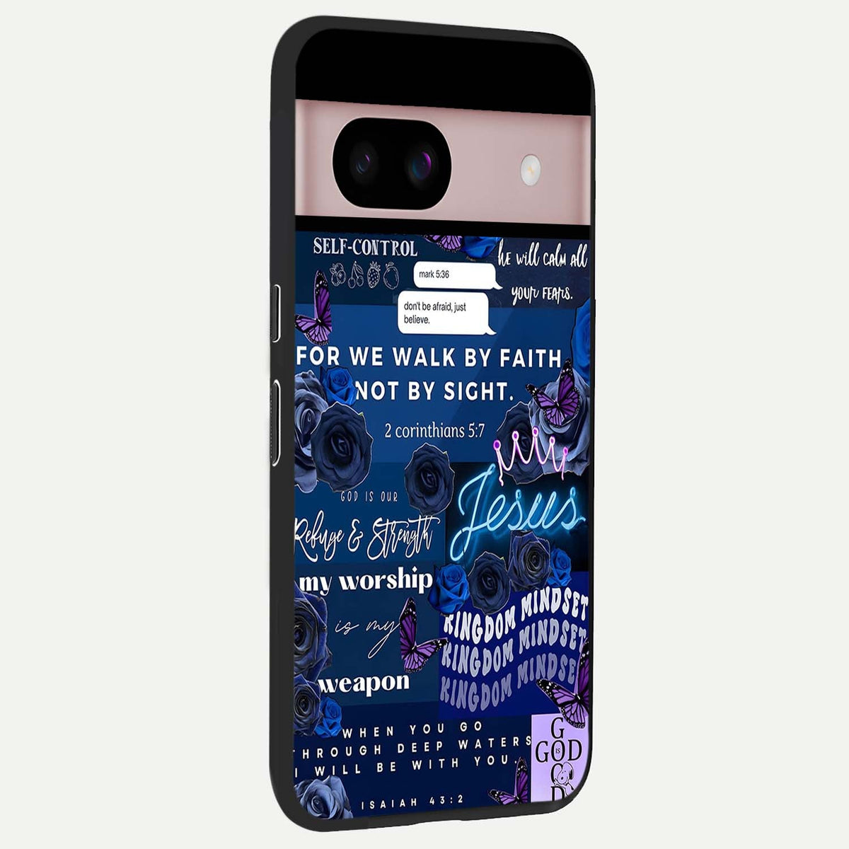  Kingdom Faith Glow back cover For Google Pixel 8 slim fit glass case with vibrant aesthetic design