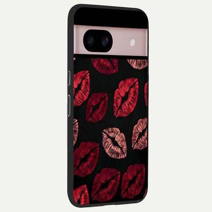  Midnight Kiss Love back cover For Google Pixel 8 slim fit glass case with vibrant aesthetic design