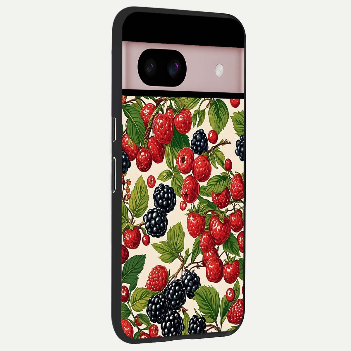  Mixed Berry Collage back cover For Google Pixel 8 slim fit glass case with vibrant aesthetic design