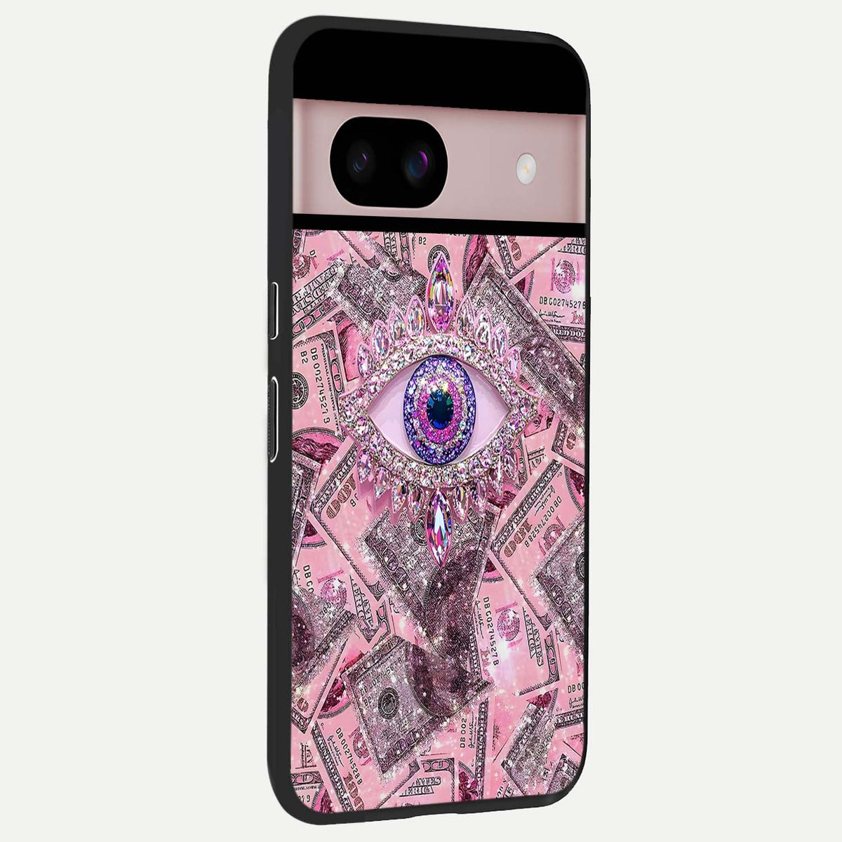  Money Eye Luxe back cover For Google Pixel 8 slim fit glass case with vibrant aesthetic design