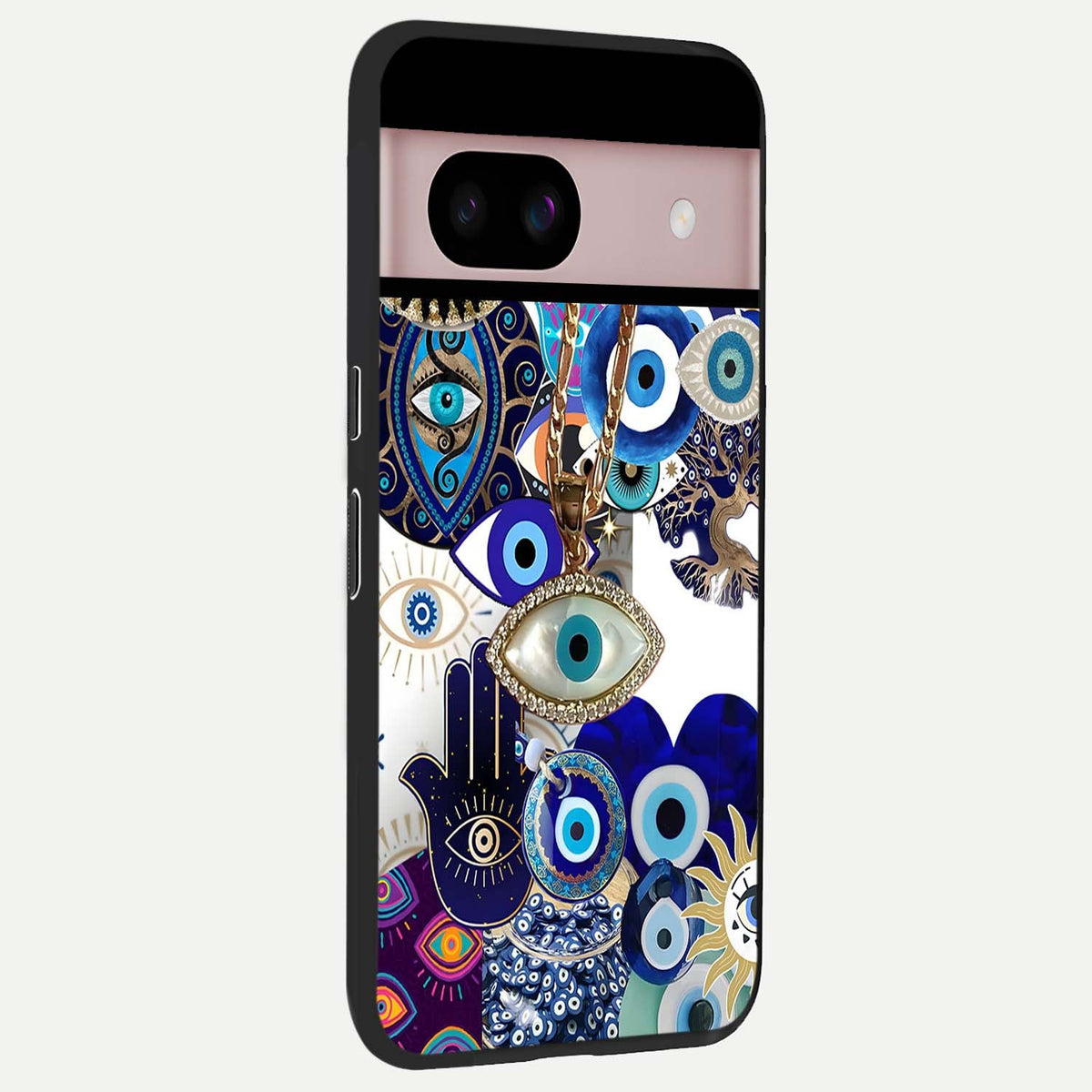  Mystic Charm Eye back cover For Google Pixel 8 slim fit glass case with vibrant aesthetic design