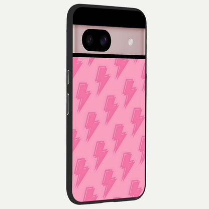  Pink Moo Magic back cover For Google Pixel 8 slim fit glass case with vibrant aesthetic design