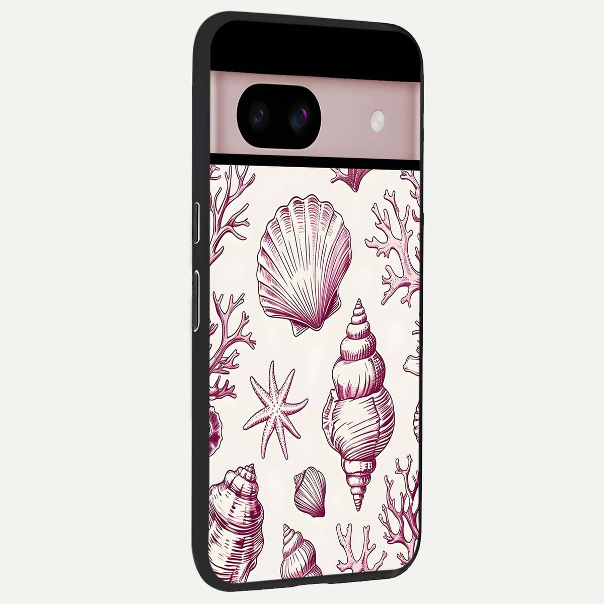  Pink Power Sparks back cover For Google Pixel 8 slim fit glass case with vibrant aesthetic design