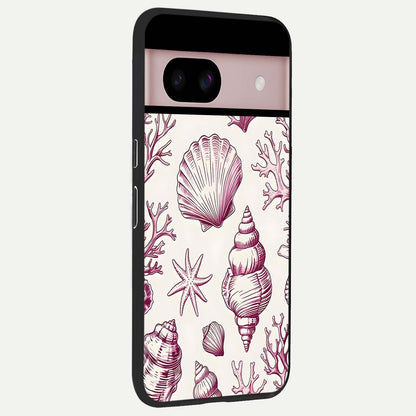  Pink Power Sparks back cover For Google Pixel 8 slim fit glass case with vibrant aesthetic design