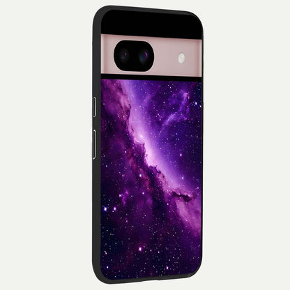  Purple Shade Sky back cover For Google Pixel 8 slim fit glass case with vibrant aesthetic design