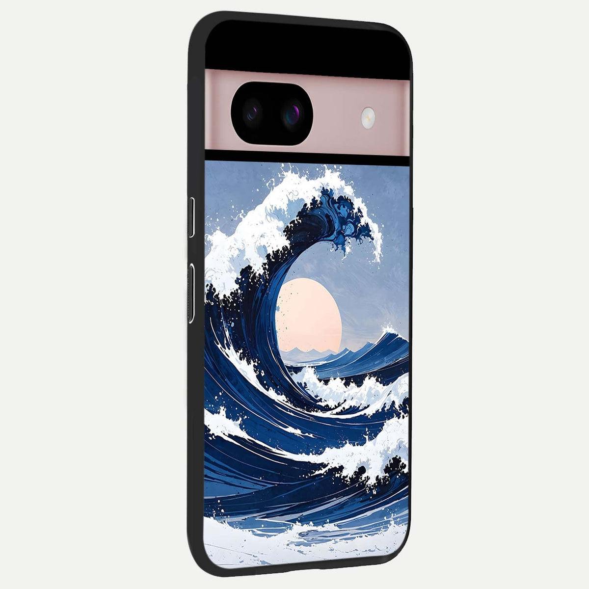  Rising Tide Power back cover For Google Pixel 8 slim fit glass case with vibrant aesthetic design