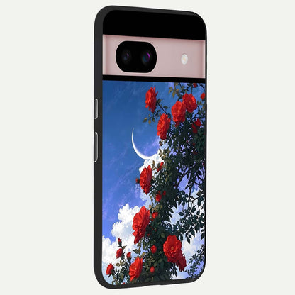  Rose Drift Flowers back cover For Google Pixel 8 slim fit glass case with vibrant aesthetic design