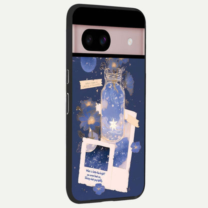  Starlit Cosmic Jar back cover For Google Pixel 8 slim fit glass case with vibrant aesthetic design