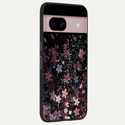  Starlit Flower Dreams back cover For Google Pixel 8 slim fit glass case with vibrant aesthetic design