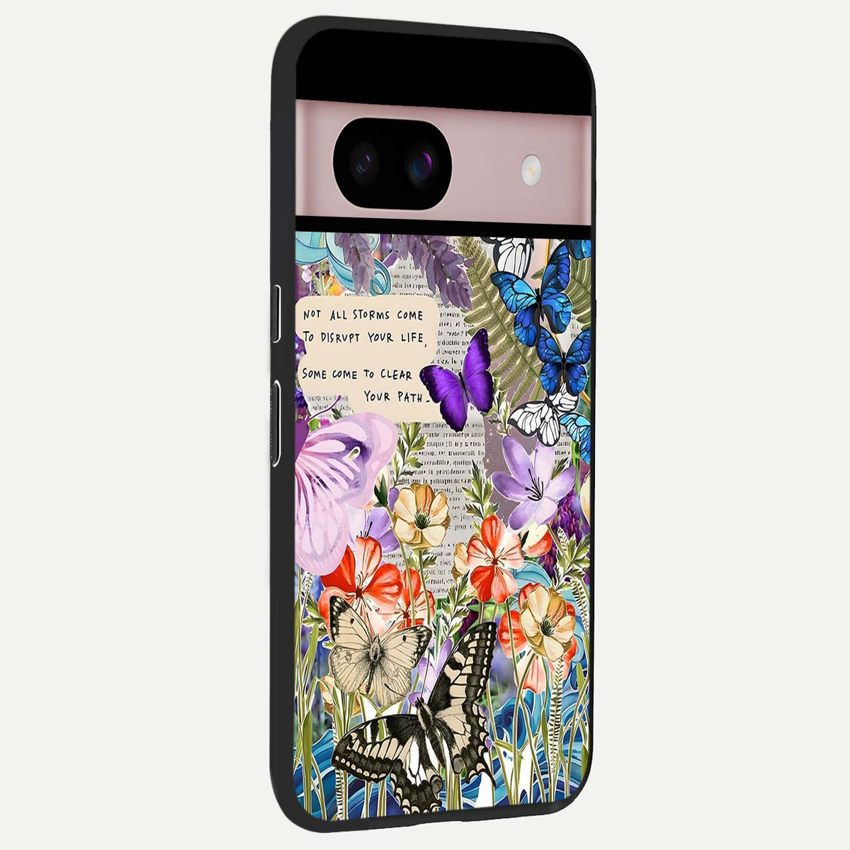  Storm Path Bloom back cover For Google Pixel 8 slim fit glass case with vibrant aesthetic design