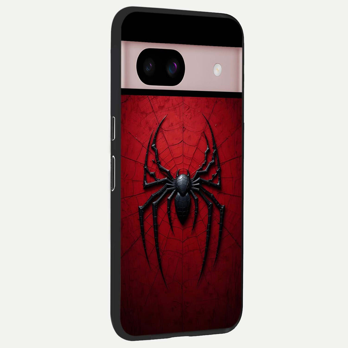  Superhero Web Emblem back cover For Google Pixel 8 slim fit glass case with vibrant aesthetic design